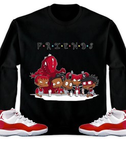 Jordan 11 Cherry Unisex Sweatshirt, Hoodie Friends, Shirt To Match Sneaker
