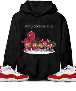 Jordan 11 Cherry Unisex Sweatshirt, Hoodie Friends, Shirt To Match Sneaker