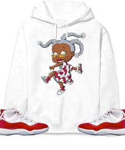Jordan 11 Cherry Unisex Sweatshirt, Hoodie Melanin, Shirt To Match Sneaker