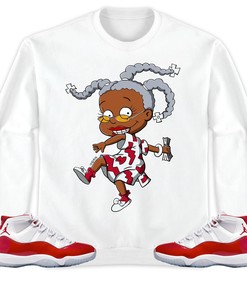 Jordan 11 Cherry Unisex Sweatshirt, Hoodie Melanin, Shirt To Match Sneaker