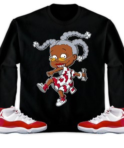 Jordan 11 Cherry Unisex Sweatshirt, Hoodie Melanin, Shirt To Match Sneaker