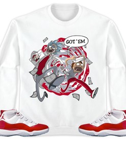 Jordan 11 Cherry Unisex Sweatshirt, Hoodie Rick Got Em, Shirt To Match Sneaker