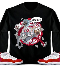 Jordan 11 Cherry Unisex Sweatshirt, Hoodie Rick Got Em, Shirt To Match Sneaker