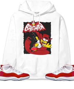Jordan 11 Cherry Unisex Sweatshirt, Hoodie Shirts Bartman Simpson, Shirt To Match Sneaker