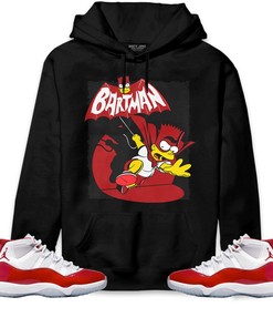 Jordan 11 Cherry Unisex Sweatshirt, Hoodie Shirts Bartman Simpson, Shirt To Match Sneaker