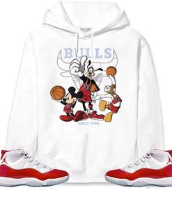 Jordan 11 Cherry Unisex Sweatshirt, Hoodie Shirts Disney Basketball, Shirt To Match Sneaker