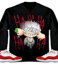 Jordan 11 Cherry Unisex Sweatshirt, Hoodie We Are All Clown, Shirt To Match Sneaker