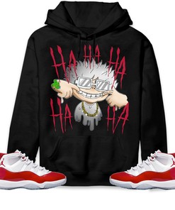 Jordan 11 Cherry Unisex Sweatshirt, Hoodie We Are All Clown, Shirt To Match Sneaker