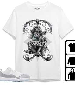 Jordan 11 Low Cement Grey Unisex Shirt God Did, Shirt To Match Sneaker