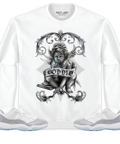 Jordan 11 Low Cement Grey Unisex Shirt God Did, Shirt To Match Sneaker