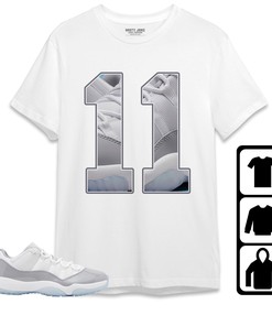 Jordan 11 Low Cement Grey Unisex Shirt Number 11 CM11, Shirt To Match Sneaker