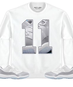Jordan 11 Low Cement Grey Unisex Shirt Number 11 CM11, Shirt To Match Sneaker