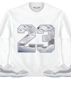 Jordan 11 Low Cement Grey Unisex Shirt Number 23 CM11, Shirt To Match Sneaker