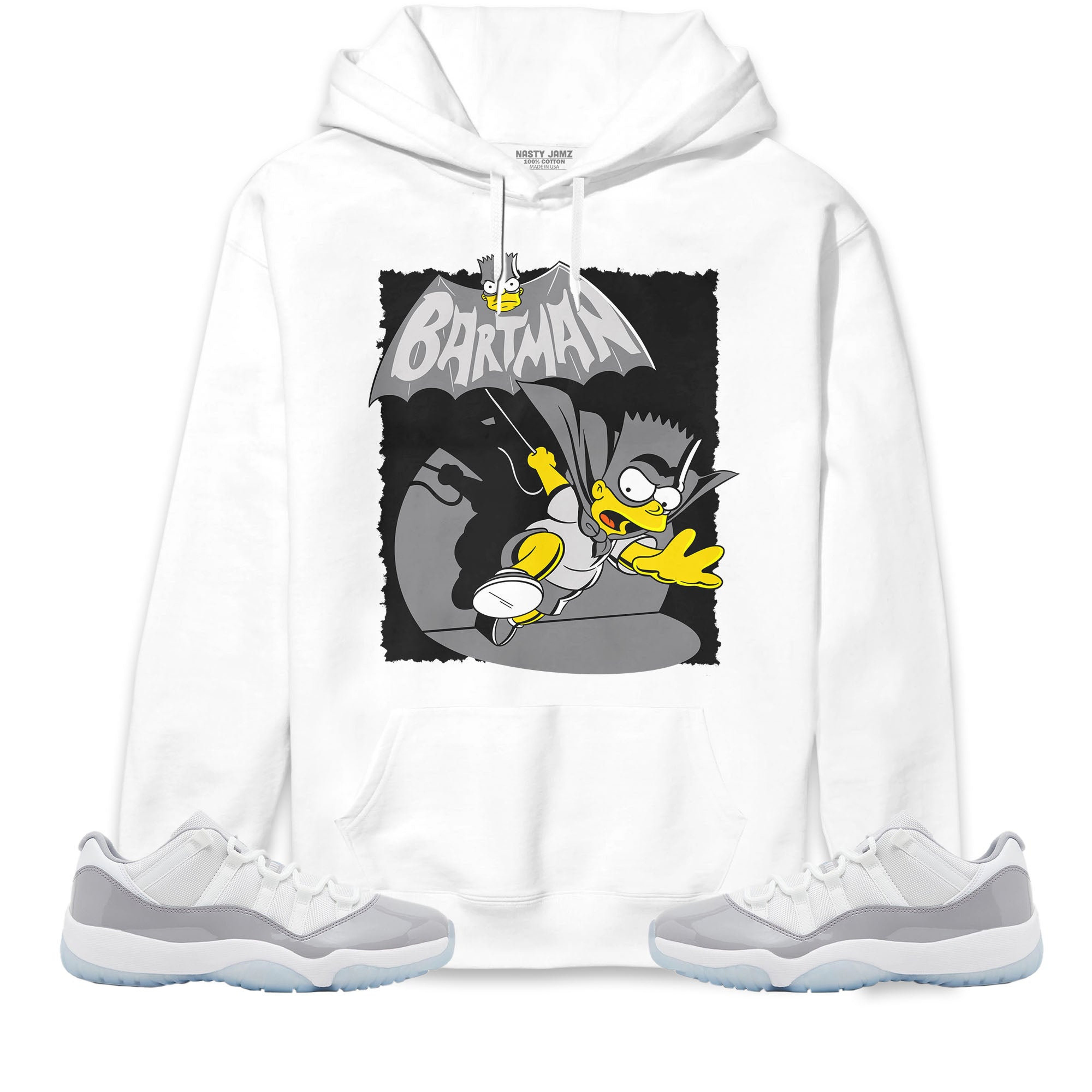 Jordan 11 Low Cement Grey Unisex Sweatshirt, Hoodie Shirts Bartman Simpson, Shirt To Match Sneaker