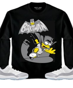 Jordan 11 Low Cement Grey Unisex Sweatshirt, Hoodie Shirts Bartman Simpson, Shirt To Match Sneaker