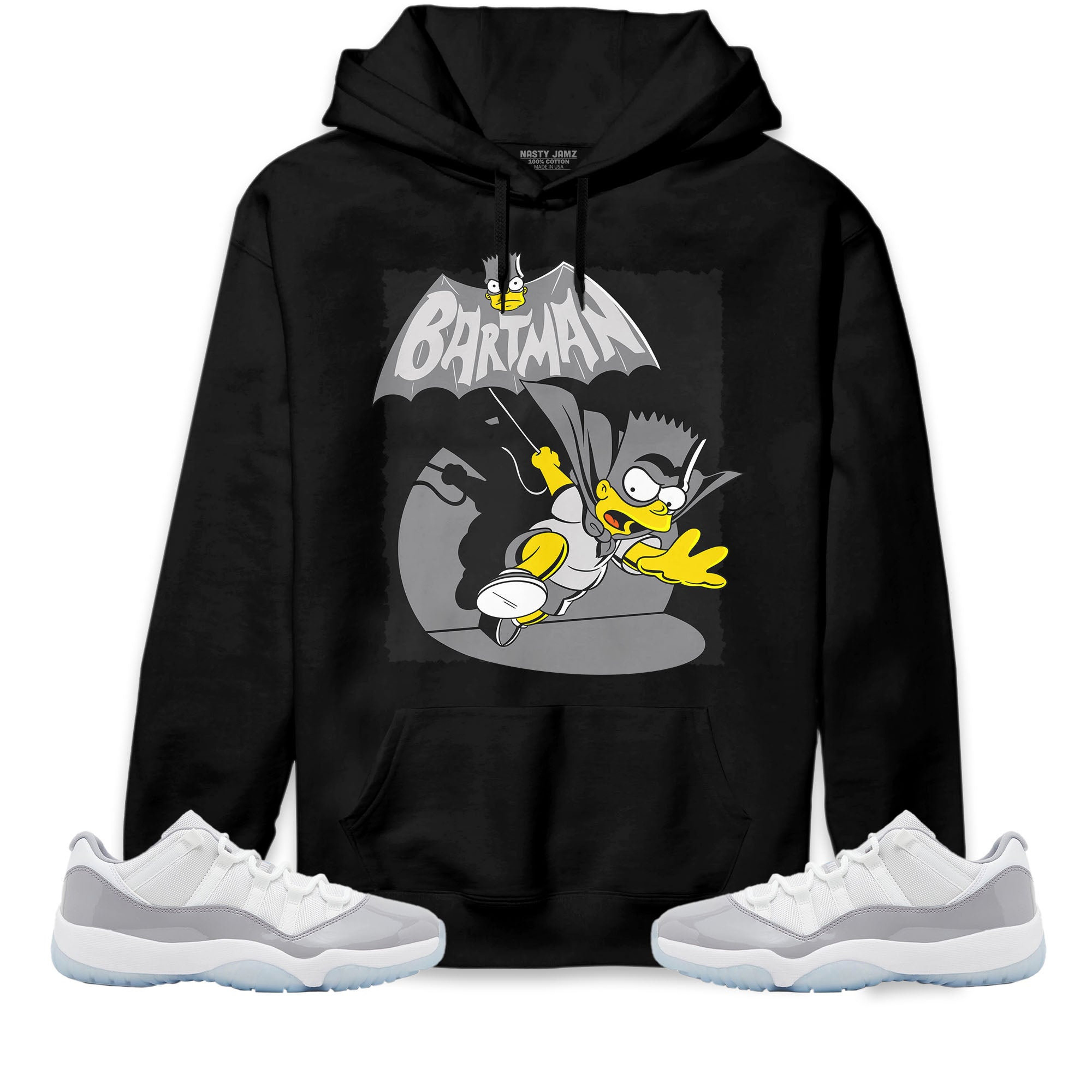 Jordan 11 Low Cement Grey Unisex Sweatshirt, Hoodie Shirts Bartman Simpson, Shirt To Match Sneaker