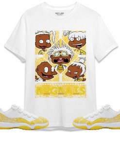 Jordan 11 Low Yellow Snakeskin Unisex Shirt 90s TV Style, Shirt To Match Sneaker
