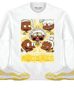 Jordan 11 Low Yellow Snakeskin Unisex Shirt 90s TV Style, Shirt To Match Sneaker