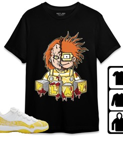 Jordan 11 Low Yellow Snakeskin Unisex Shirt Chucky Chuk, Shirt To Match Sneaker