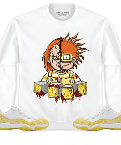 Jordan 11 Low Yellow Snakeskin Unisex Shirt Chucky Chuk, Shirt To Match Sneaker