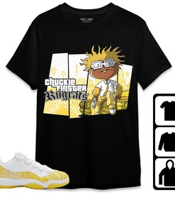 Jordan 11 Low Yellow Snakeskin Unisex Shirt GTA, Shirt To Match Sneaker