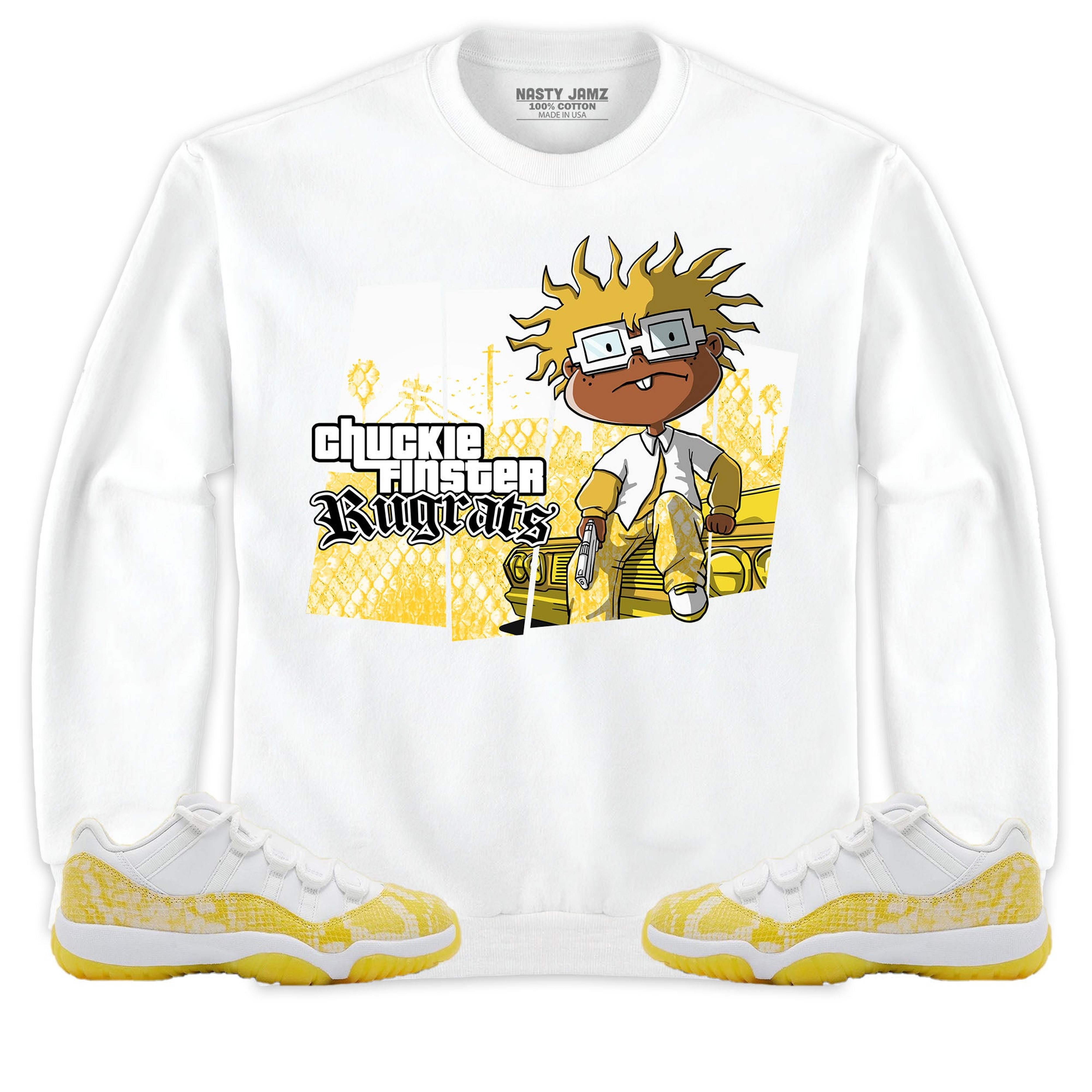 Jordan 11 Low Yellow Snakeskin Unisex Shirt GTA, Shirt To Match Sneaker