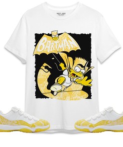 Jordan 11 Low Yellow Snakeskin Unisex Shirt, Hoodie Sweatshirt Bartman Simpson, Shirt To Match Sneaker