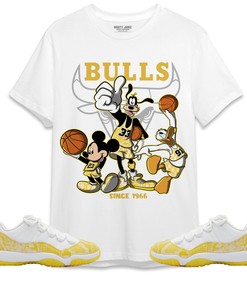 Jordan 11 Low Yellow Snakeskin Unisex Shirt, Hoodie Sweatshirt Disney Basketball, Shirt To Match Sneaker