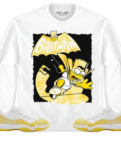 Jordan 11 Low Yellow Snakeskin Unisex Sweatshirt, Hoodie Shirts Bartman Simpson, Shirt To Match Sneaker