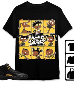Jordan 12 Black Taxi Unisex Shirt 90s Cartoon, Shirt To Match Sneaker
