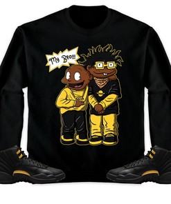 Jordan 12 Black Taxi Unisex Shirt Brother, Shirt To Match Sneaker