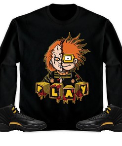Jordan 12 Black Taxi Unisex Shirt Chucky, Shirt To Match Sneaker