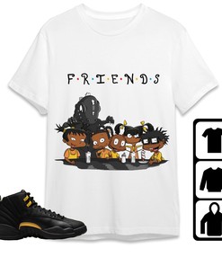 Jordan 12 Black Taxi Unisex Shirt Friends, Shirt To Match Sneaker