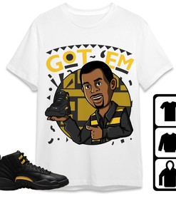Jordan 12 Black Taxi Unisex Shirt Got Em Martin, Shirt To Match Sneaker