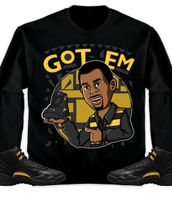 Jordan 12 Black Taxi Unisex Shirt Got Em Martin, Shirt To Match Sneaker