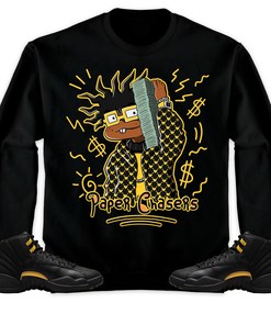 Jordan 12 Black Taxi Unisex Shirt Money, Shirt To Match Sneaker