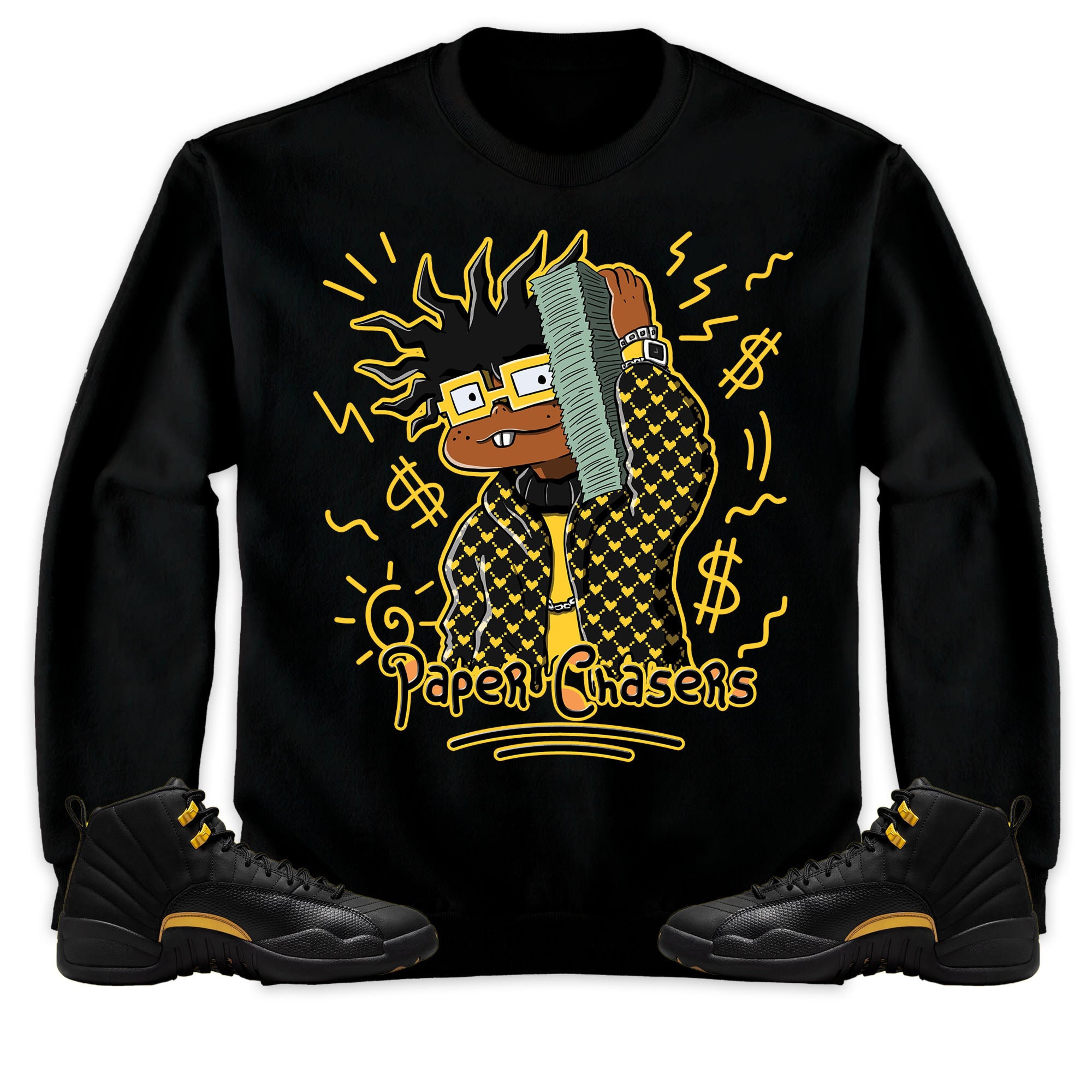Jordan 12 Black Taxi Unisex Shirt Money, Shirt To Match Sneaker