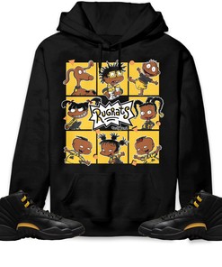 Jordan 12 Black Taxi Unisex Sweatshirt, Hoodie 90s Cartoon, Shirt To Match Sneaker