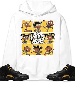 Jordan 12 Black Taxi Unisex Sweatshirt, Hoodie 90s Cartoon, Shirt To Match Sneaker