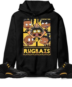Jordan 12 Black Taxi Unisex Sweatshirt, Hoodie 90s TV Style, Shirt To Match Sneaker