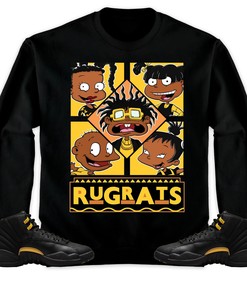 Jordan 12 Black Taxi Unisex Sweatshirt, Hoodie 90s TV Style, Shirt To Match Sneaker