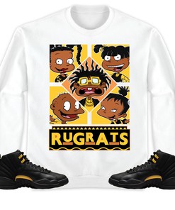 Jordan 12 Black Taxi Unisex Sweatshirt, Hoodie 90s TV Style, Shirt To Match Sneaker