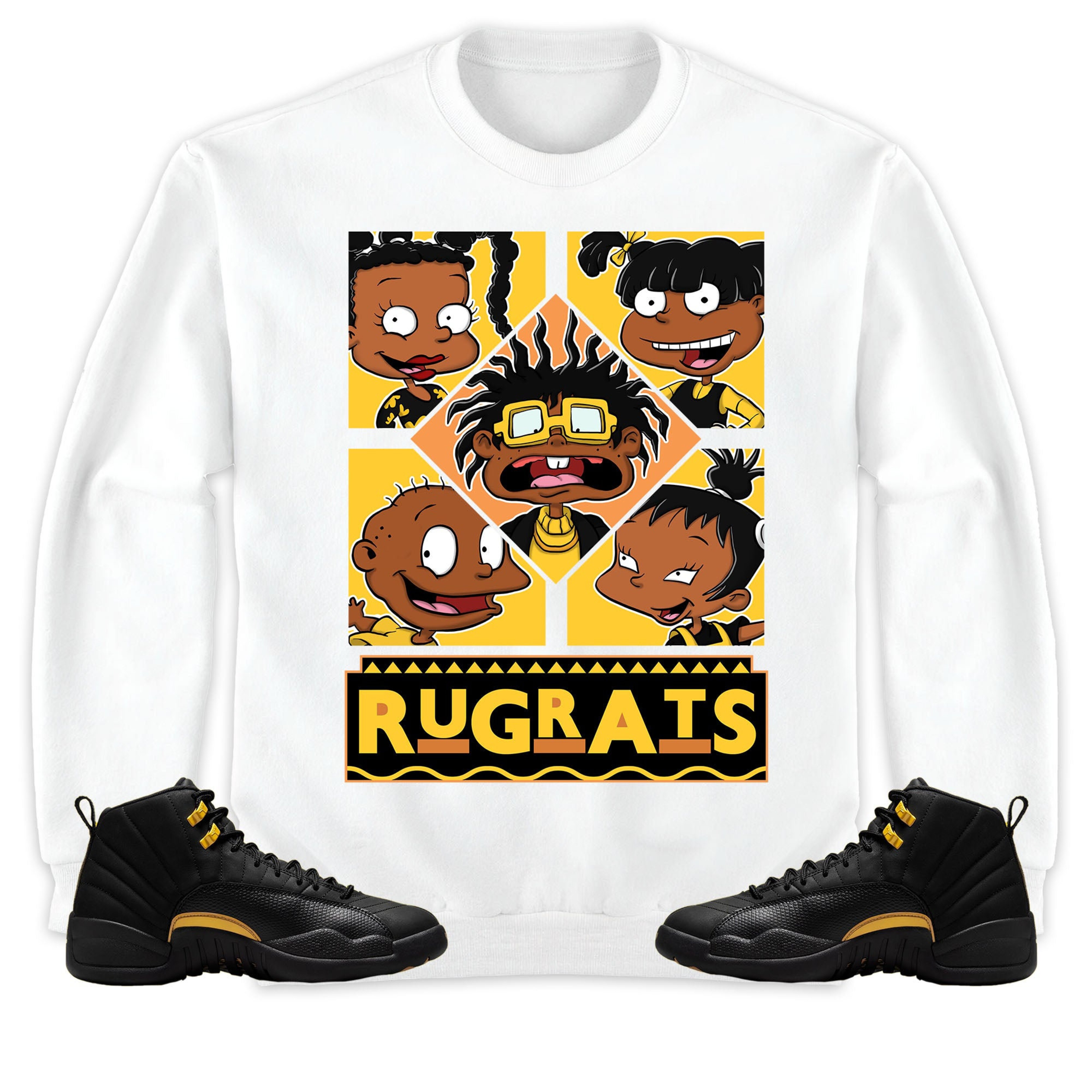 Jordan 12 Black Taxi Unisex Sweatshirt, Hoodie 90s TV Style, Shirt To Match Sneaker