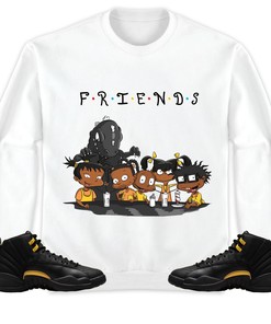 Jordan 12 Black Taxi Unisex Sweatshirt, Hoodie Friends, Shirt To Match Sneaker
