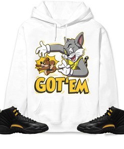 Jordan 12 Black Taxi Unisex Sweatshirt, Hoodie Got Em Cat And Mouse, Shirt To Match Sneaker