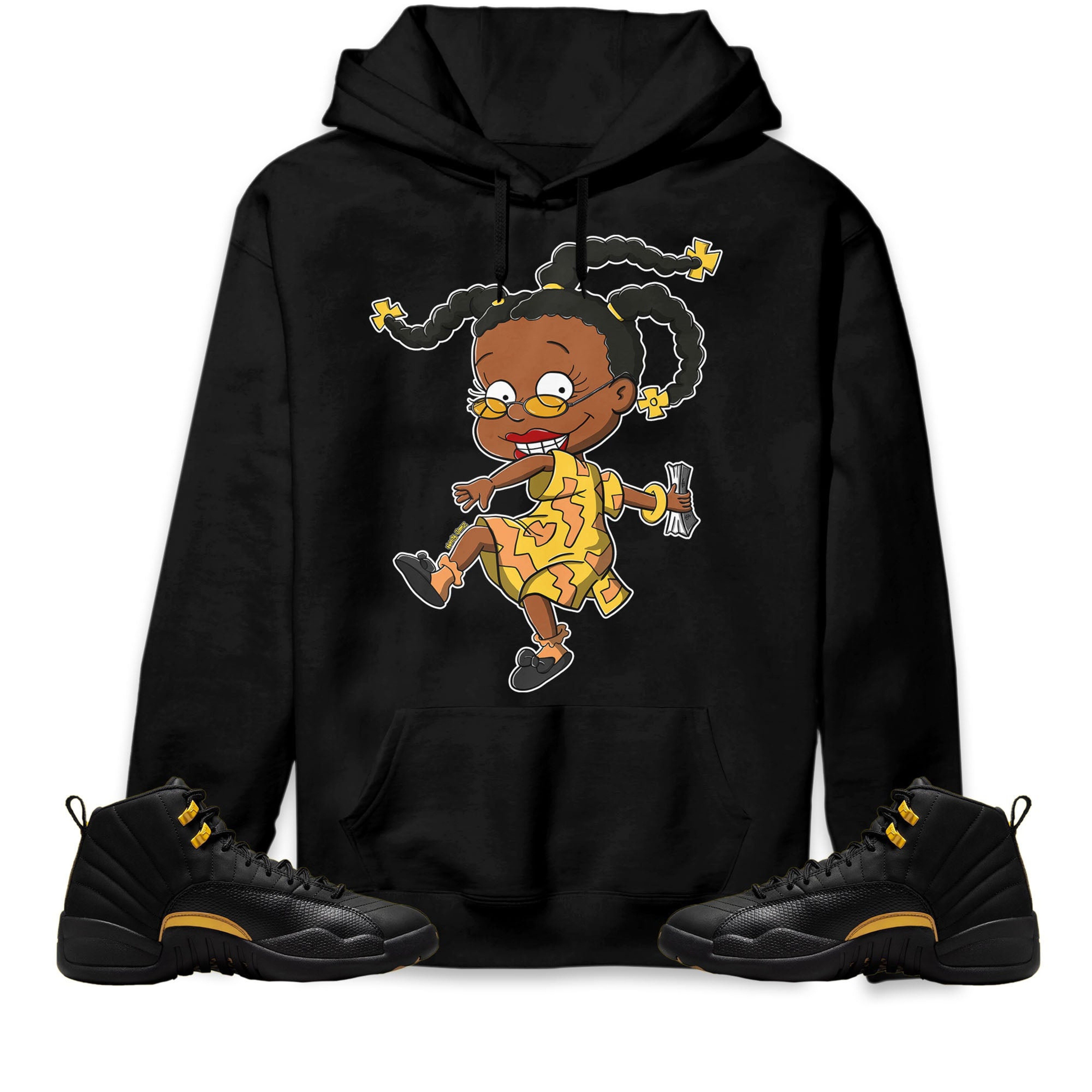 Jordan 12 Black Taxi Unisex Sweatshirt, Hoodie Melanin, Shirt To Match Sneaker