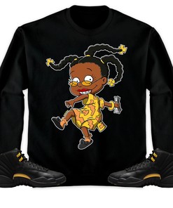 Jordan 12 Black Taxi Unisex Sweatshirt, Hoodie Melanin, Shirt To Match Sneaker