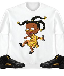 Jordan 12 Black Taxi Unisex Sweatshirt, Hoodie Melanin, Shirt To Match Sneaker