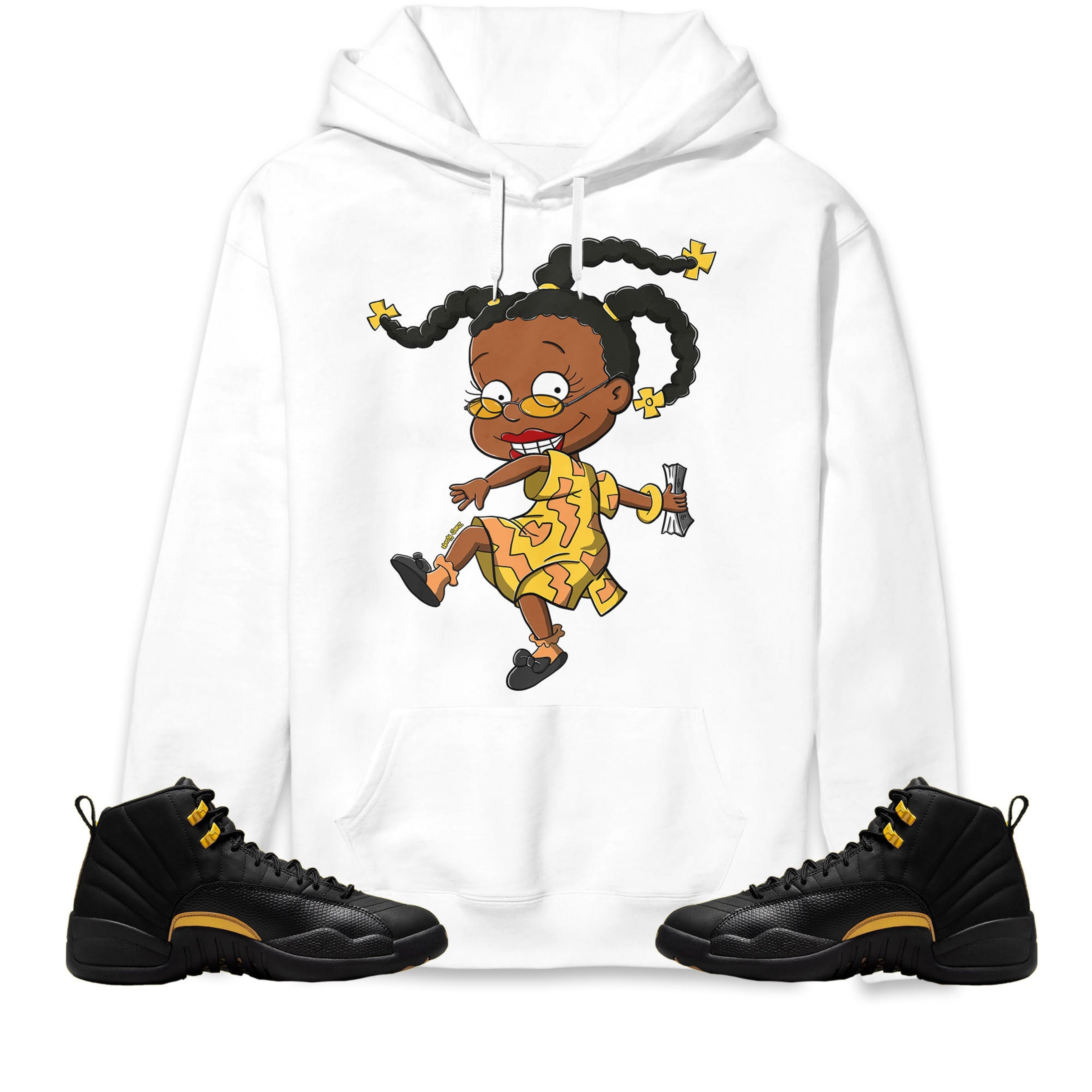 Jordan 12 Black Taxi Unisex Sweatshirt, Hoodie Melanin, Shirt To Match Sneaker