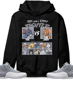 Jordan 12 Retro Stealth Unisex Sweatshirt, Hoodie, Cat And Mouse Fighter, Shirt To Match Sneaker